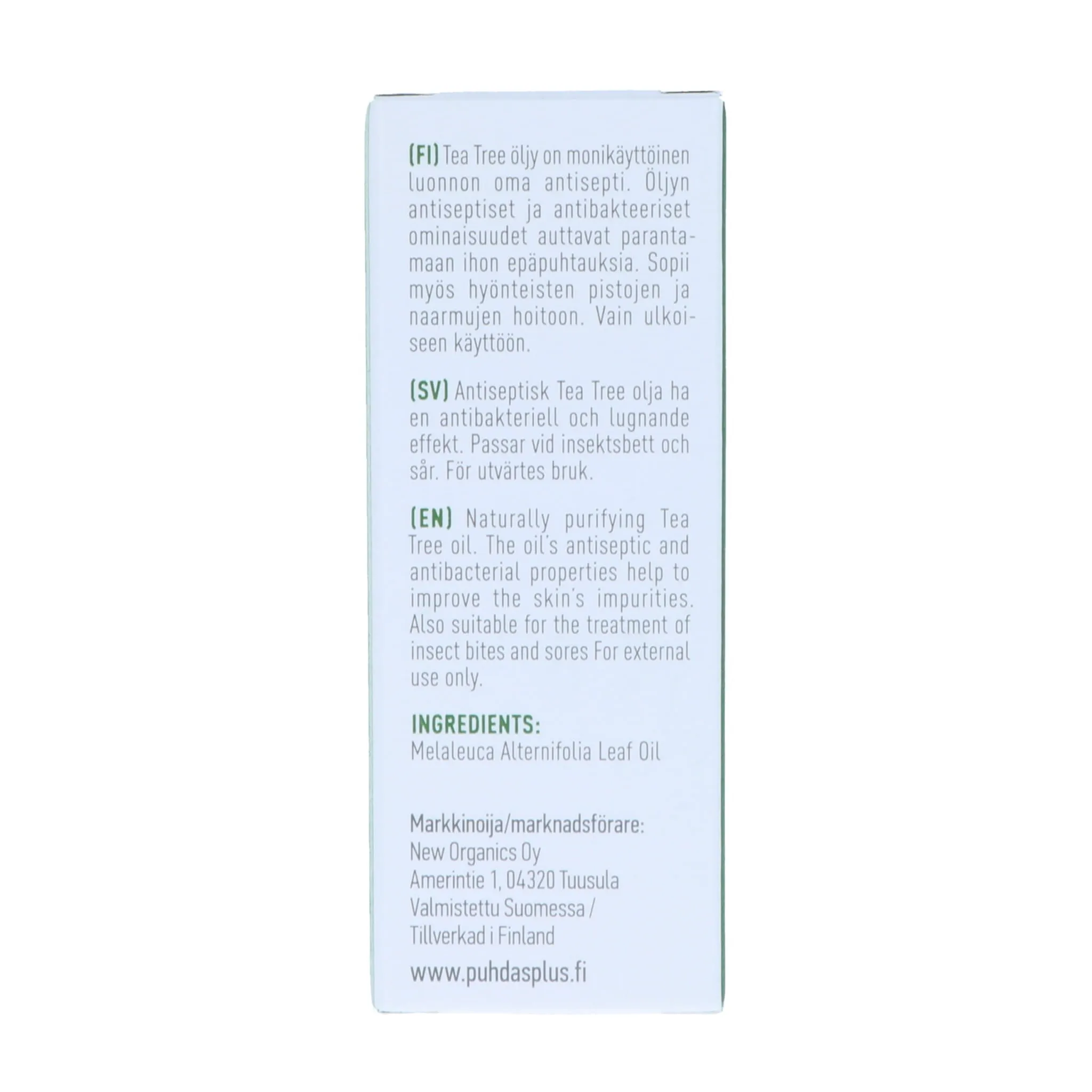 Beauty Oil, Tea Tree, 10 ml