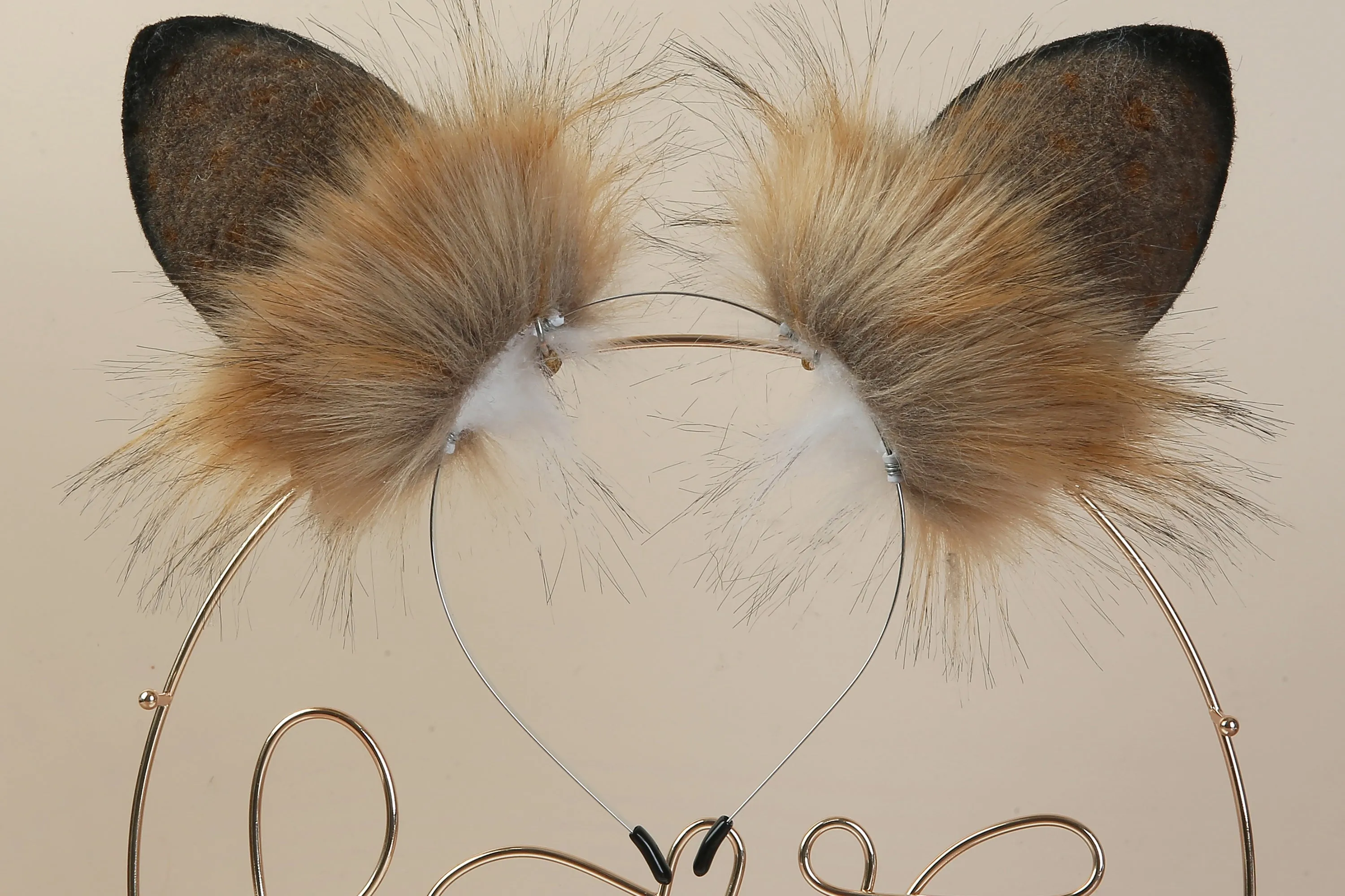 brown white bunny ear and tail plug set rabbit tail butt plug and ear tail buttplug and ear anal plug tail cosplay sextoy for couple