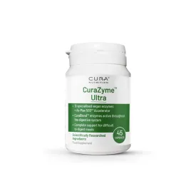 CuraZyme Ultra - Advanced Digestive Relief - 45 Capsules | Cura Nutrition