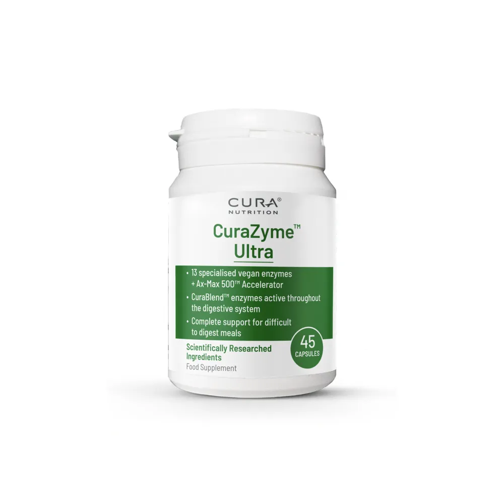 CuraZyme Ultra - Advanced Digestive Relief - 45 Capsules | Cura Nutrition