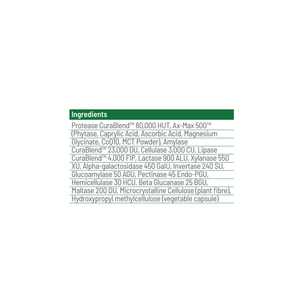 CuraZyme Ultra - Advanced Digestive Relief - 45 Capsules | Cura Nutrition