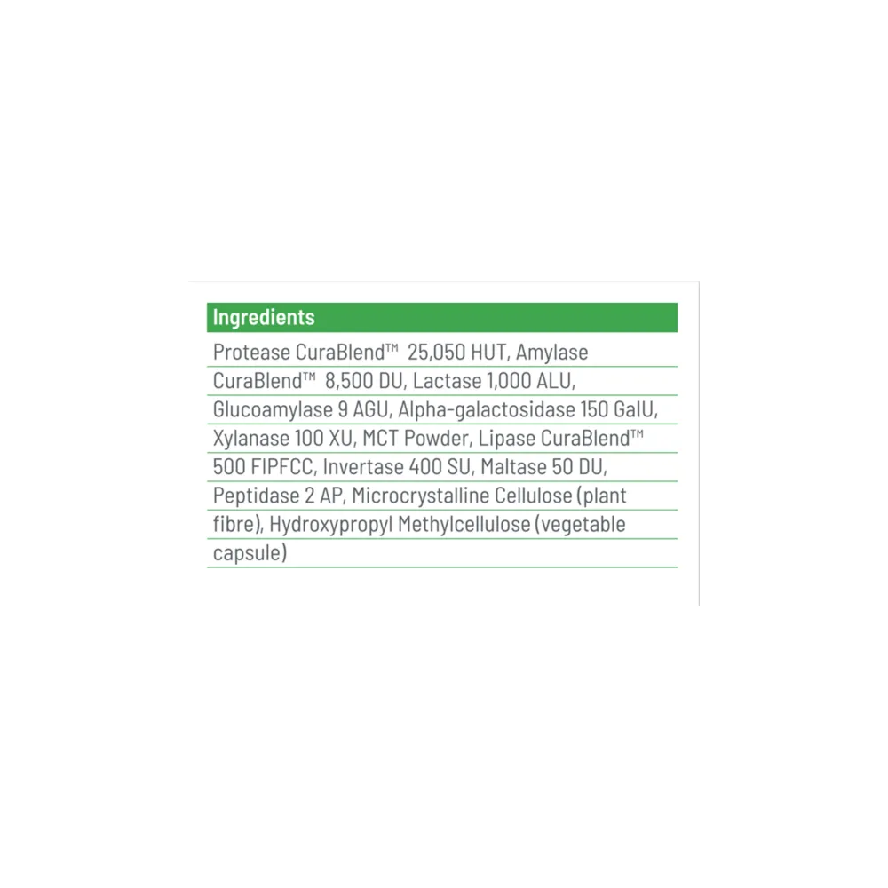 CuraZyme Vital - Gentle Digestive Relief - 30 Capsules | Cura Nutrition