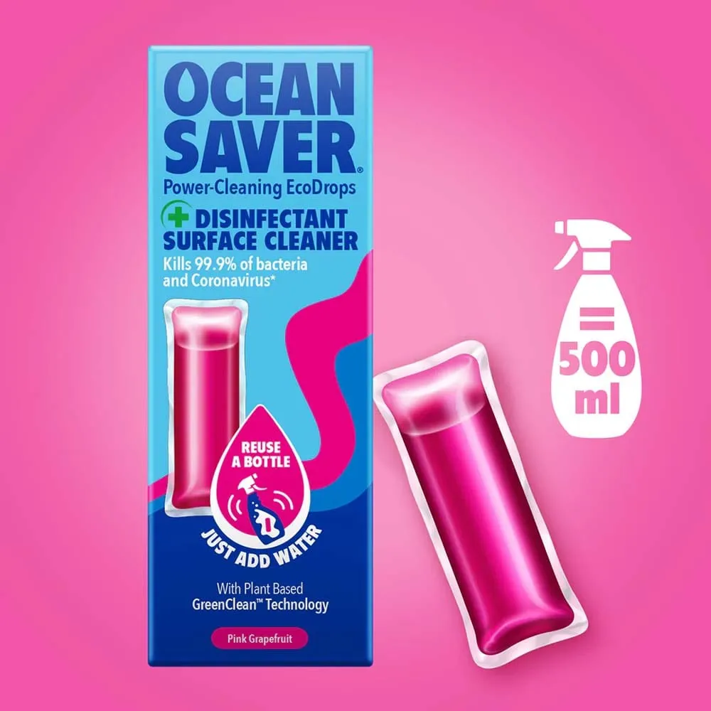 Disinfectant Plastic Free Cleaning Drop - Pink Grapefruit