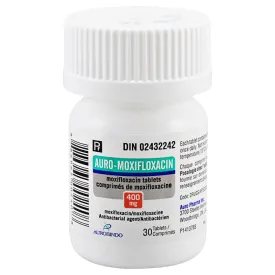 Moxifloxacin Tablets 400 mg Antibiotic Medication 30 Count (RX)