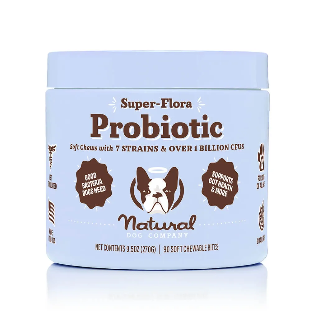Natural Dog Company Super-Flora Probiotic Supplement - Wholesale