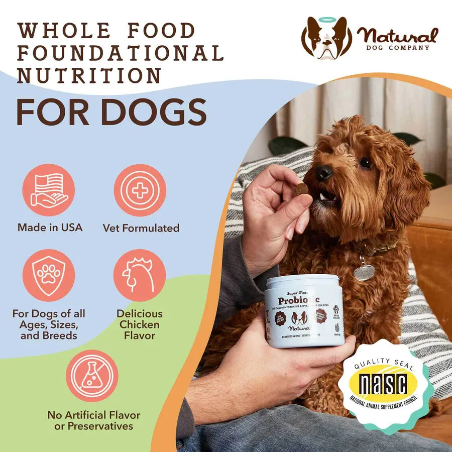 Natural Dog Company Super-Flora Probiotic Supplement - Wholesale