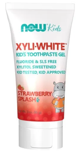 Now Foods Children's Xyliwhite Toothpaste- Strawberry 3 oz Paste
