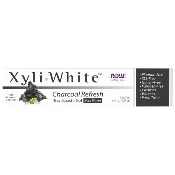 Now Foods XyliWhite Charcoal Refresh Toothpaste 6.4 oz Paste