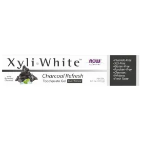 Now Foods XyliWhite Charcoal Refresh Toothpaste 6.4 oz Paste