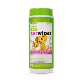 Petkin Bamboo Ear Wipe 80pack