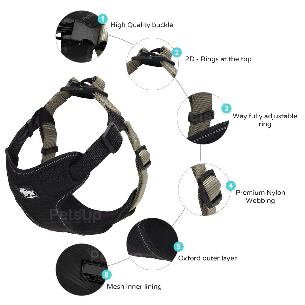 PetsUp Nylon Dog Harness for Large Medium Small Puppy Dogs