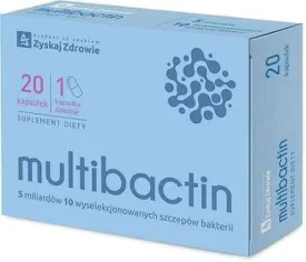 Probiotic bacteria, prebiotics - acacia fiber, inulin, Multibactin