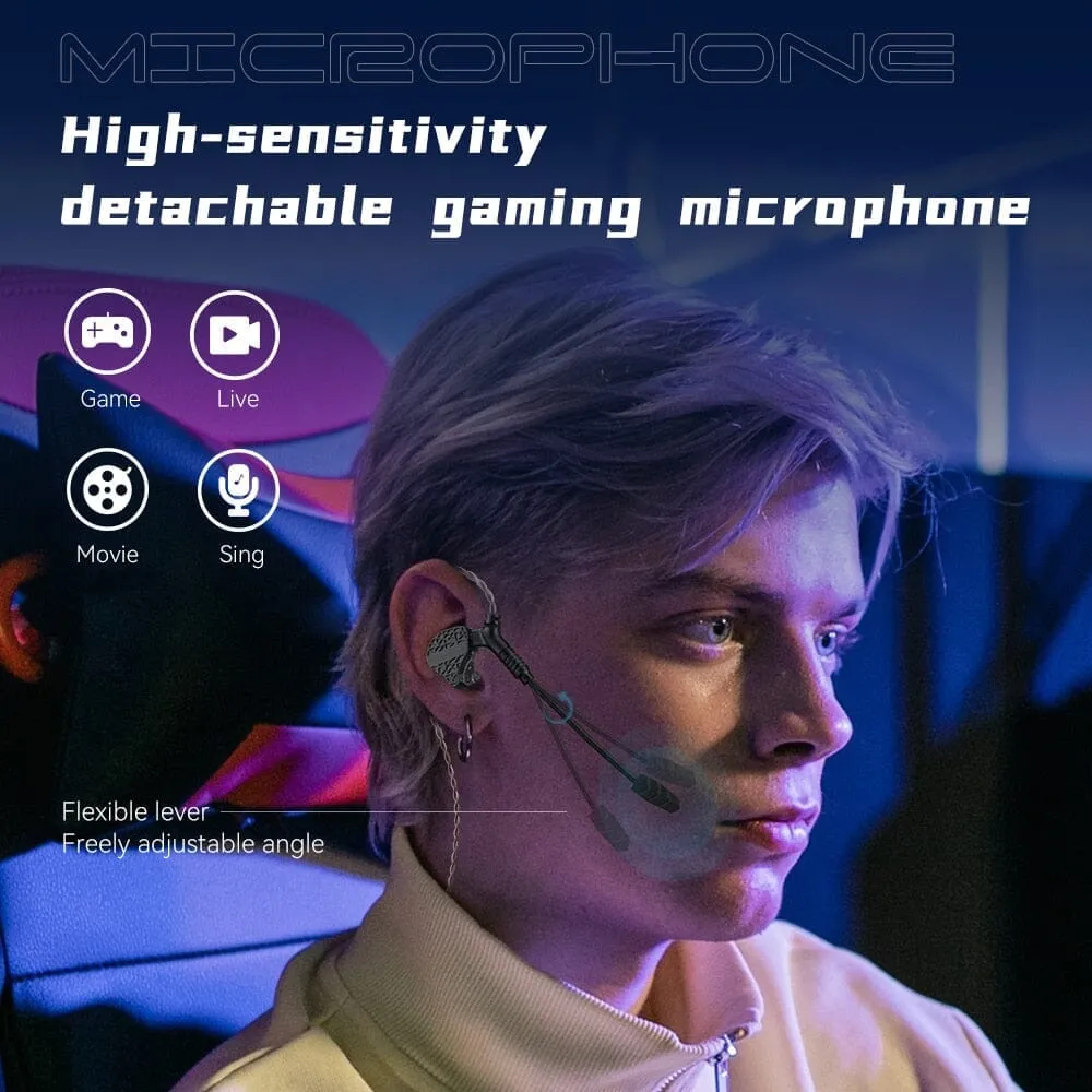 TRN Mars 1DD   1BA   1Vibration Triple Driver In-Ear Monitors For Gaming