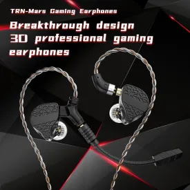 TRN Mars 1DD   1BA   1Vibration Triple Driver In-Ear Monitors For Gaming