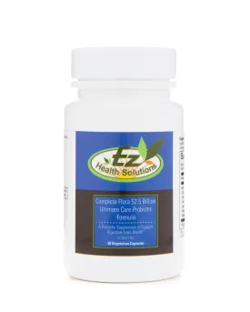 Ultimate Complete Flora 50  Billion Gluten Free, Vegan Probiotic Supplements 30 Capsules