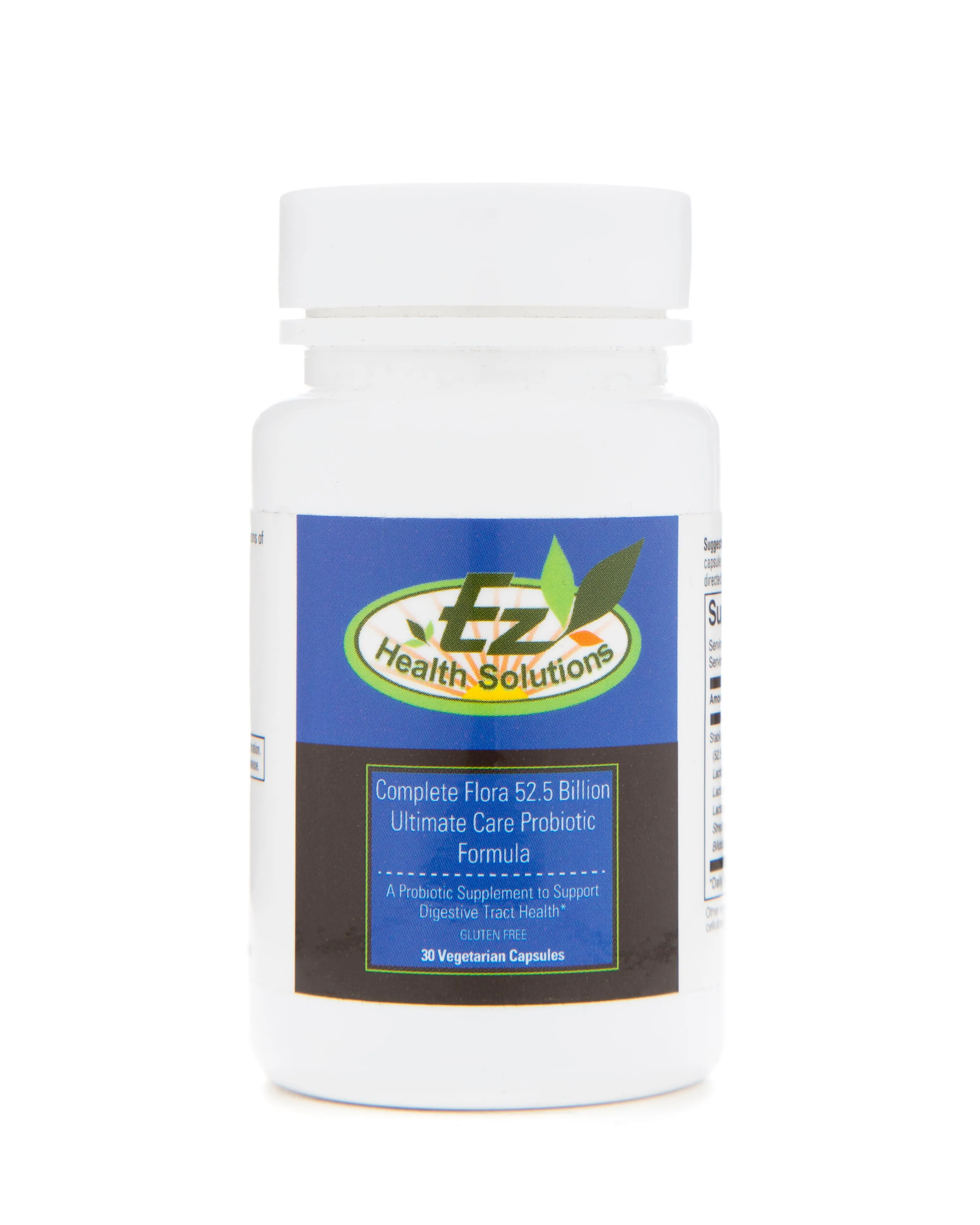 Ultimate Complete Flora 50  Billion Gluten Free, Vegan Probiotic Supplements 30 Capsules
