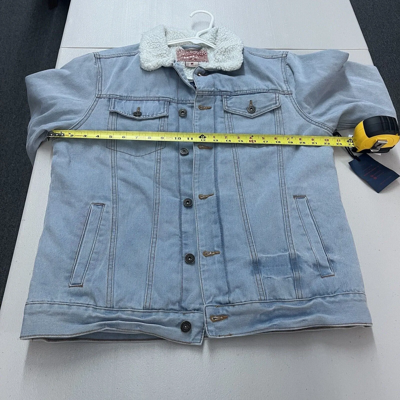 Vtg 2000s Y2K Brooklyn Cloth Men's Trucker Sherpa Denim Jacket Size M NWT