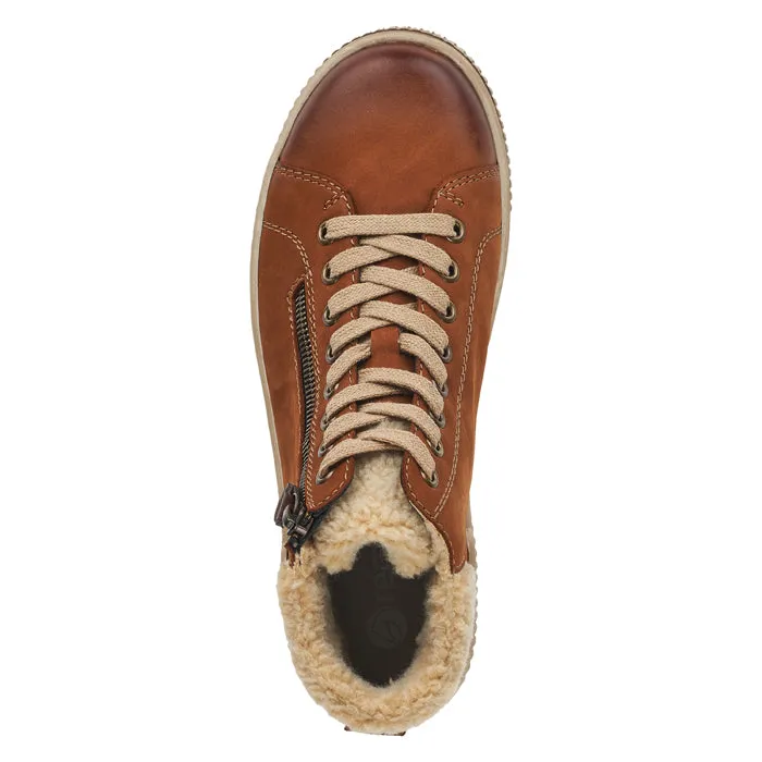 Womens Remonte Columbo Teddy in Noccia/Beige/Brown