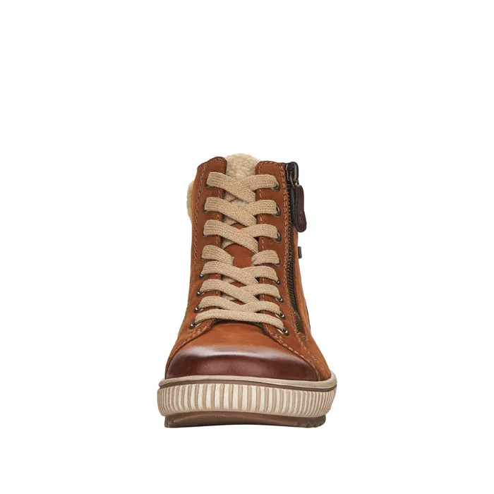 Womens Remonte Columbo Teddy in Noccia/Beige/Brown