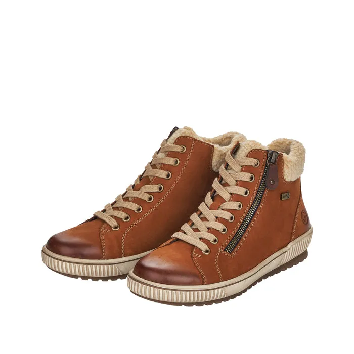 Womens Remonte Columbo Teddy in Noccia/Beige/Brown